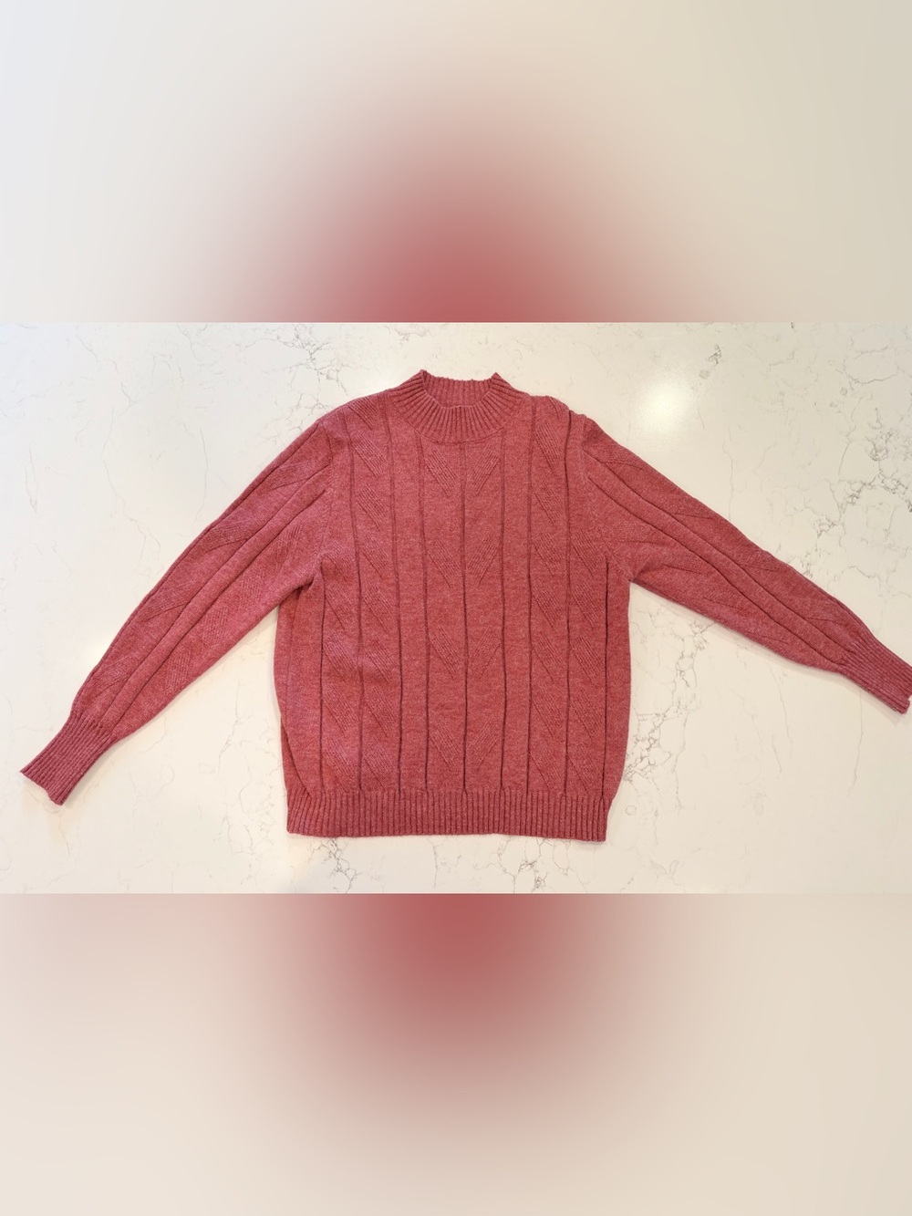 New with a tag. Cable Knit Sweater - Rose